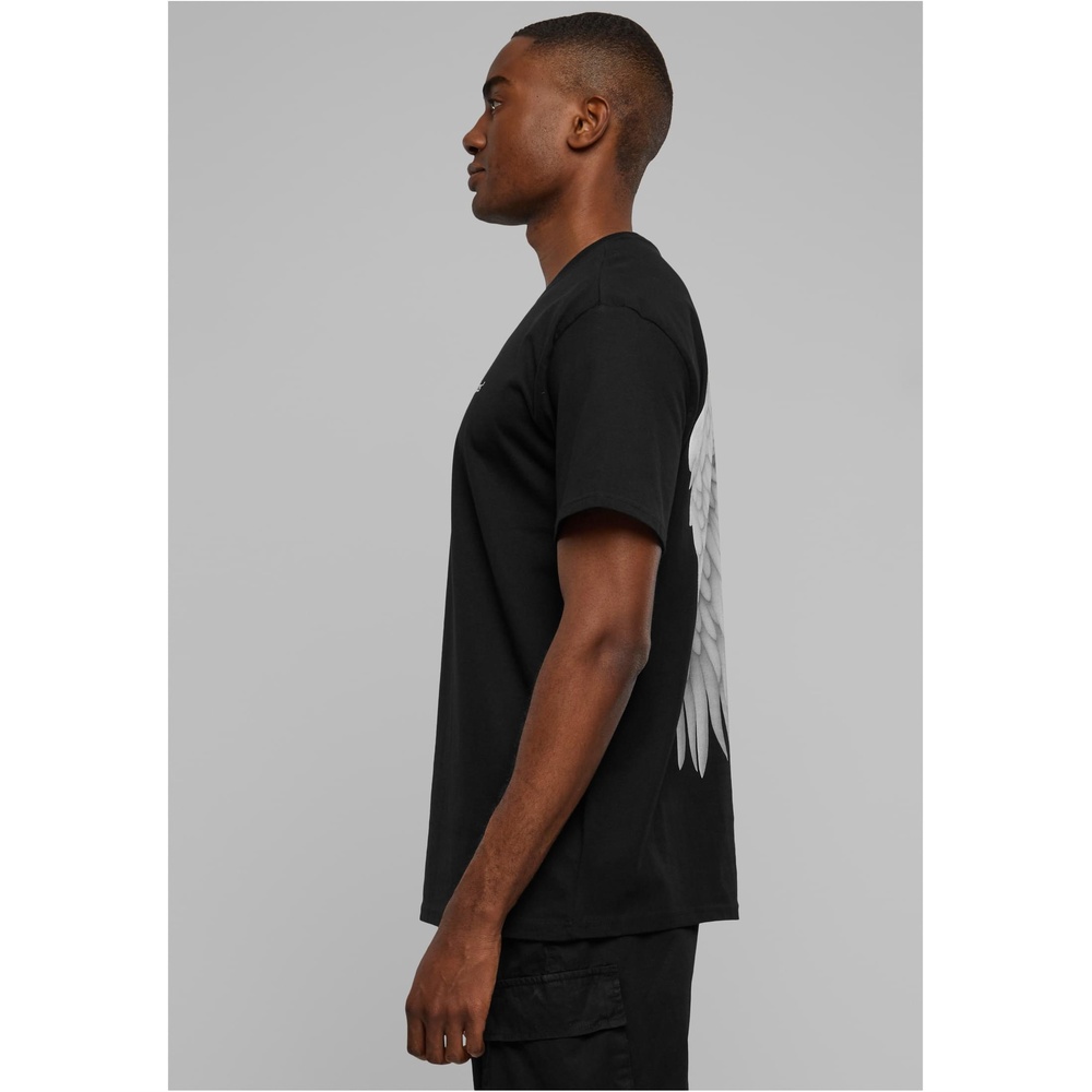 Forgotten Faces - Wings Oversized Mens Tshirt - Black